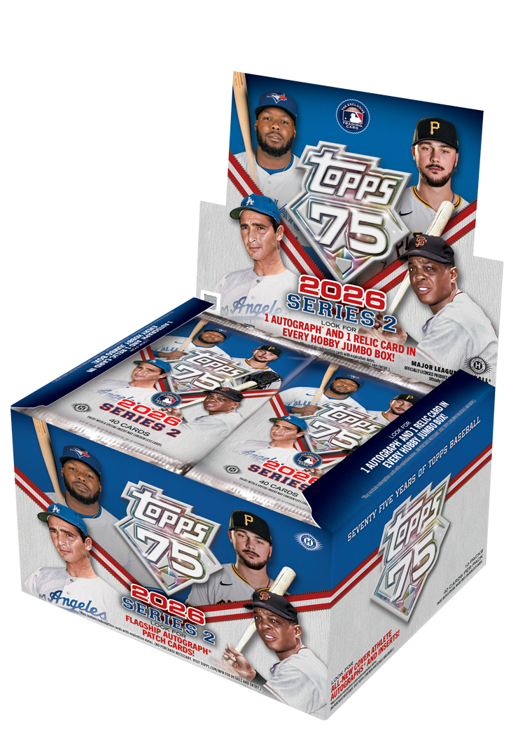 2026 TOPPS SERIES 2 BASEBALL HOBBY JUMBO BOX (1 AUTO+RELIC) MLB