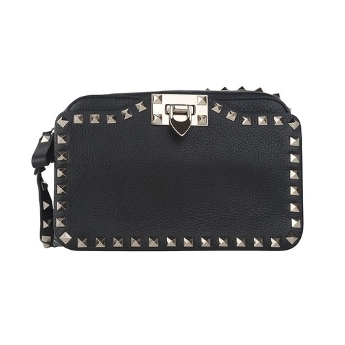 Valentino Twopocket Crossbody Bag with Rockstuds and Stamp (Warranty) 146926987