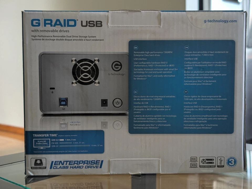 NEW! G-Technology 12 TB (2x6TB) G-Raid USB Dual-Drive Storage System - 0G04077 - Image 3 of 4