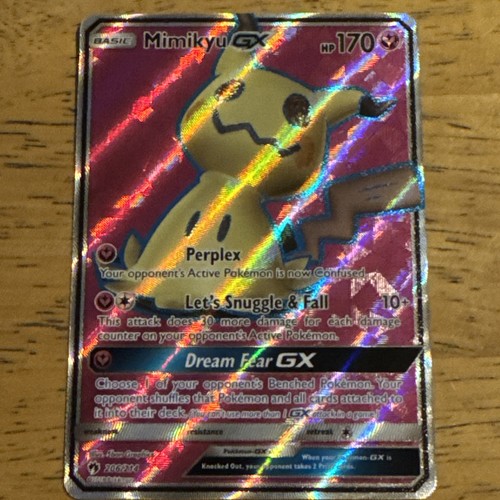 Mimikyu GX 206/214 Full Art Holo SM Lost Thunder Ultra Rare English