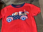 M1 !WOW! GYMBOREE 5T USA Patriotic Dog in Truck 4th of July Short Sleeve Shirt — photo 2