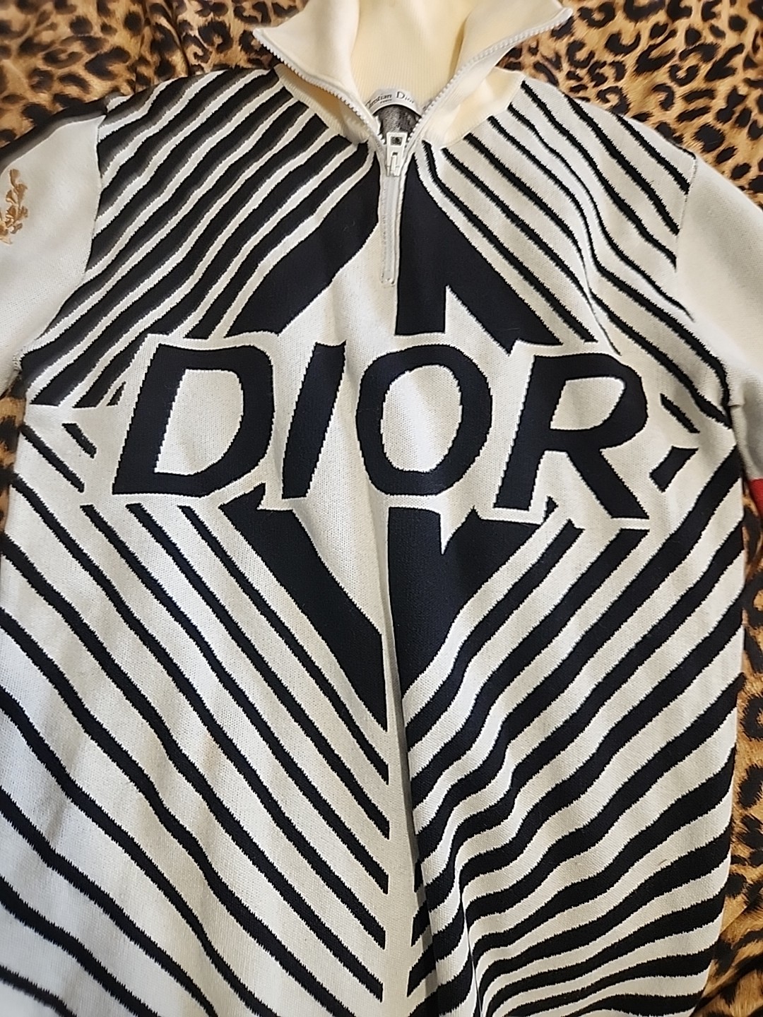 DIOR Homme Wool & Cashmere Blend High Collar CD Diamond Long Sleeve Knit Sweater thumbnail 4