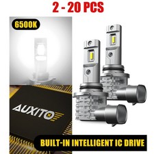 Auxito Headlight Led Driving Light 6500k Bulb 9006 Hb4 Bright White Canbus 2-20x