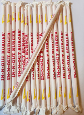    In-N-Out Burger Strohhalme   ORIGINAL aus den USA     16 Stück