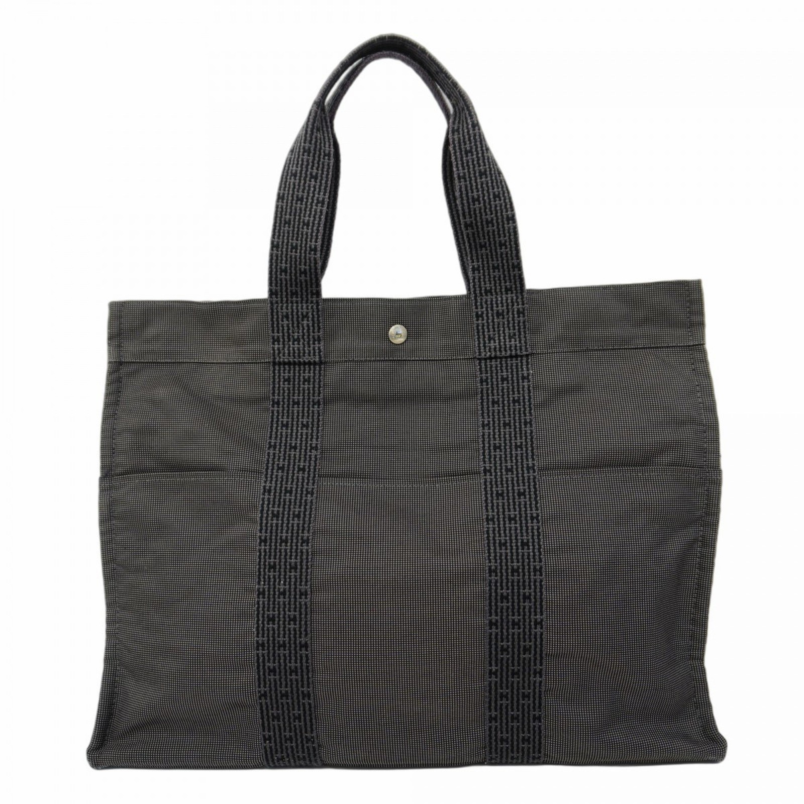 Hermes Air Line GM Grey Canvas Tote Bag for Men and Women GZl19oq6