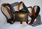 Civil War Reenacting Lot, Cartridge Box, Belt, Sergeant Stripes, Flag Carrier