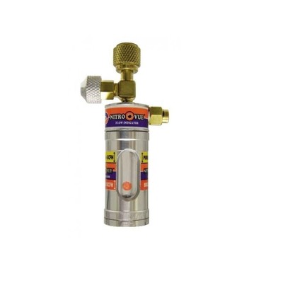 Uniweld NV1 Nitrogen Flow Indicator Nitro Vue 1/4 inch Flare Fittings Single-Gas