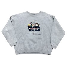 Vintage 90s Warner Bros Looney Tune Taz Bugs Bunny Tweety Crewneck Sweatshirt