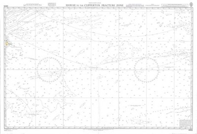 Admiralty 4808 Hawaii Clipperton Fracture Zone North Pacific Ocean Map Maritime