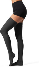 Thigh High Compression Socks,20-30 mmHg Closed Toe Compression Stockings for Men
