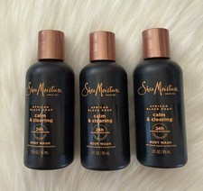 Lot of 3 Shea Moisture African Black Soap Cal...