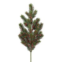 KüNstlicher Tannenzweig Mit Beeren, 3Er Set, Farbe GrüN, HöHe Ca. 65 Cm