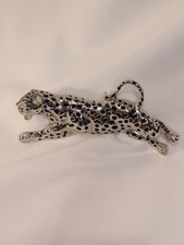 Tiger Belt Silver and Black Belt Buckle Men's