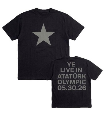 Kanye West YE BULLY Live In ATATÚRK OLYMPIC 05.30.26 Merch T Shirt New 2026