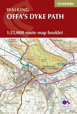 Offa's Dyke Map Booklet: 1:25,000 OS Route Mapping by Mike Dunn (English) Paperb