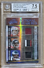 Steve Young Vick McNabb 2005 Absolute National Treasures Jersey Patch #1/10 BGS