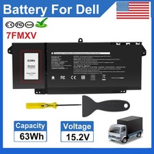   7FMXV Laptop Battery for Dell Latitude 7420 7520 5320 7320 Series TN2GY P138G