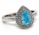 1CT Heat Treated Blue Topaz 925 Solid Sterling Silver Ring Sz 7 PC13-6 — photo 2