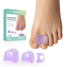 Welnove Toe Separator for Overlapping Toes - 12 PackToe Spacers for Bunions -...
