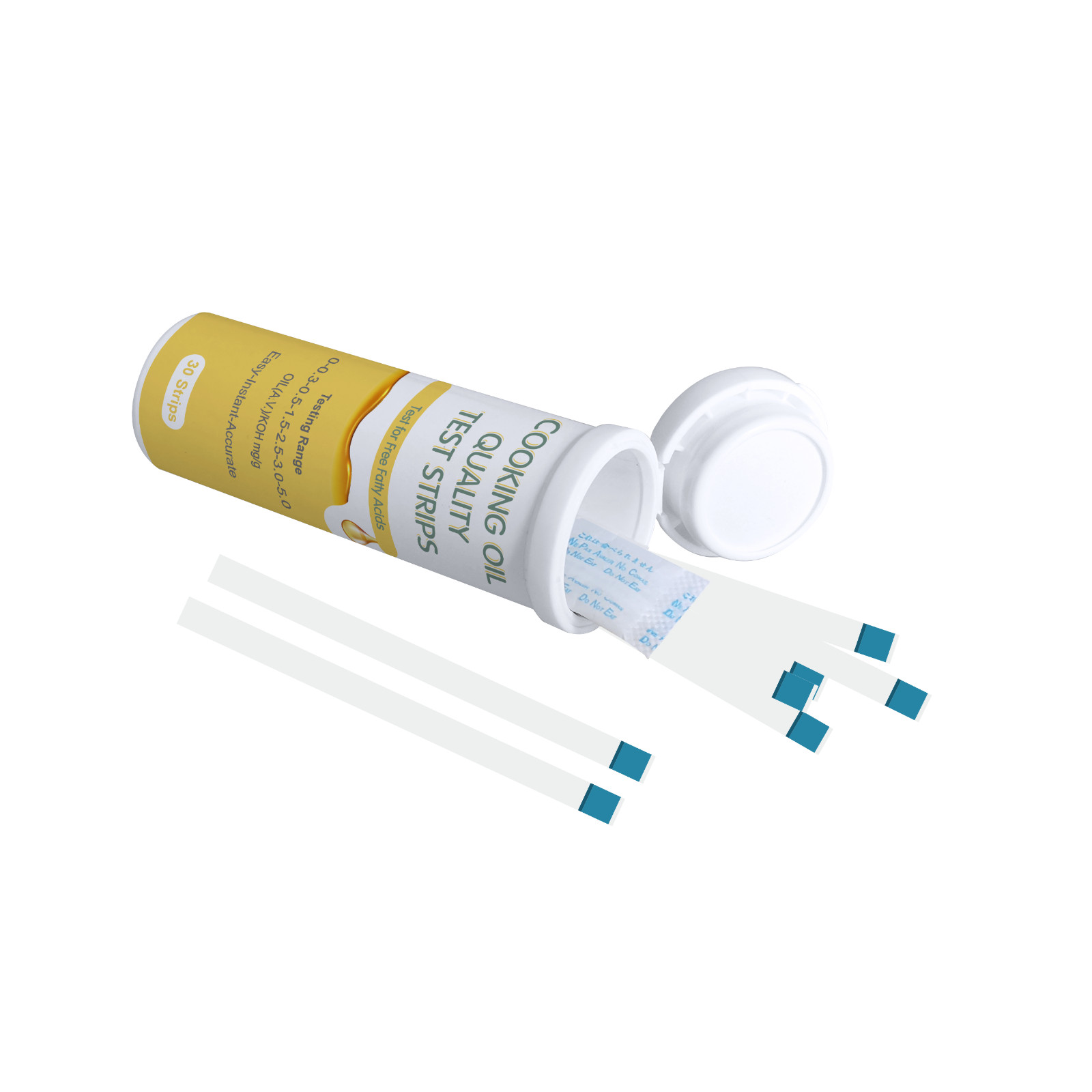 Frying Oil Quality Test Strips in Kitchens&Restos Free Fatty Acid (FFA) 0-5mg/g