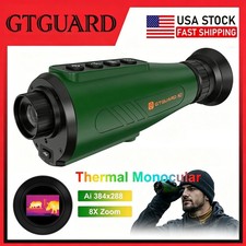 GTGUARD H3 Thermal Monocular Thermal Imager Night Vision AI 384 288 Hunting US