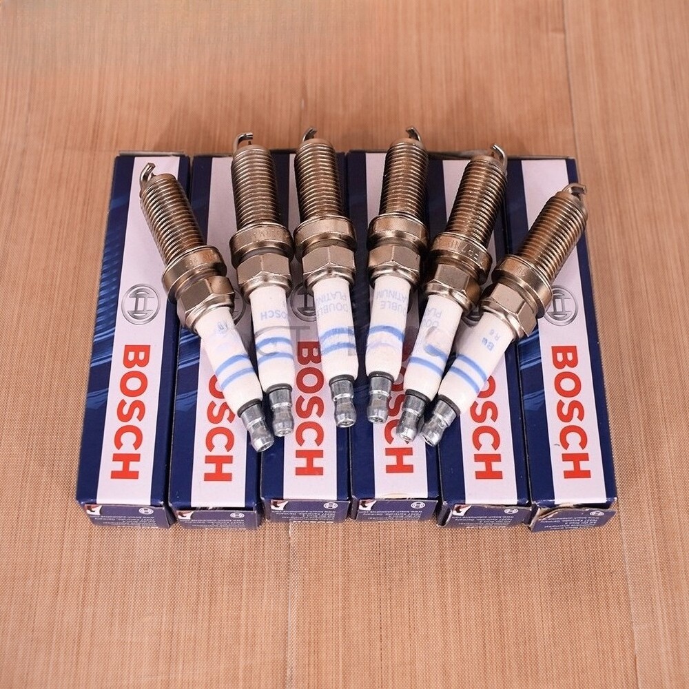 6PCS Bosch Spark Plugs Platinum 12122158253 for BMW X5 E60 E83 E85 E90 USA OEM