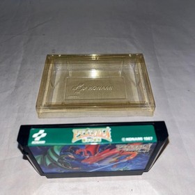 KONAMI Dragon Scroll Famicom with Card and Flyer