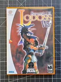 Dreamcast Record of Lodoss War You Choose Custom Case Color - NO Game or Manual