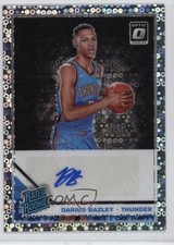 2019-20 Panini Donruss Optic Fast Break Prizm Signatures Darius Bazley Auto 1t2s
