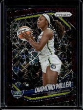 2025 Panini WNBA Prizm Diamond Miller Purple Velocity #/59 Wings