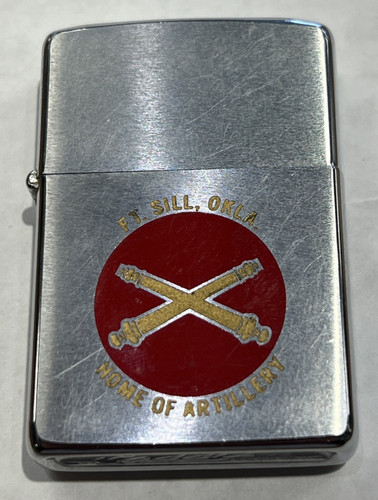 1976-77 Zippo Fort Sill, Oklahoma - Home Of Artillery Lighter