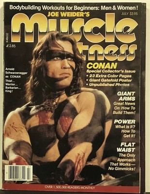 Arnold Schwarzenegger As Conan, Joe Weider's Muscle & Fitness Magazine July 1982