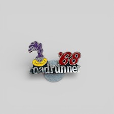 Vtg 1968 Plymouth Roadrunner Muscle Car Hat Cap Lapel Enamel Pin Vtg 1968 Plymouth Roadrunner Muscle Car Hat Cap Lapel Enamel Pin