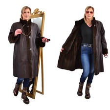 A5751 JACKE MIT GESCHORENEN NERZ INLETT PELZ PELZJACKE - COAT WITH MINK LINING