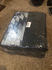 NEW, Outdoor Rug Carpet Waterproof 6x9 ft. BLUE/Gray Patio or RV Rug