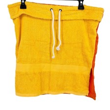 Original Ragz Towel Swim Sweats Cover Up Skirt Kids Size Medium Orange Yellow