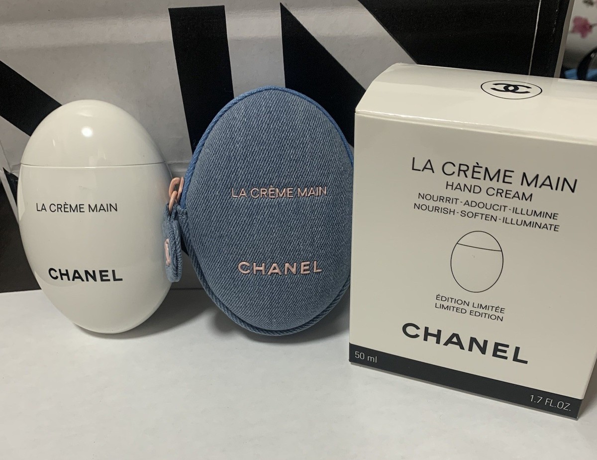 New Chanel LA CRÈME MAIN Hand & Nail Cream + Denim Pouch 2026