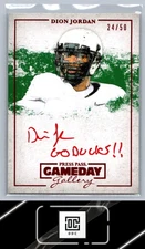 2013 Press Pass Gameday #GG-DJ Dion Jordan Red Ink #/25 "Go Ducks!!" Inscription
