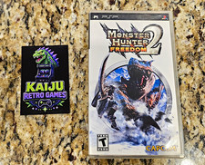 Capcom Monster Hunter Freedom 2 Sony PSP UMD Wi-Fi NTSC-U/C 2007 T-Teen