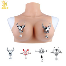 QKKQ Holiday Themed Nipple Clamps Stainless Steel BDSM Breast Cilp for Women
