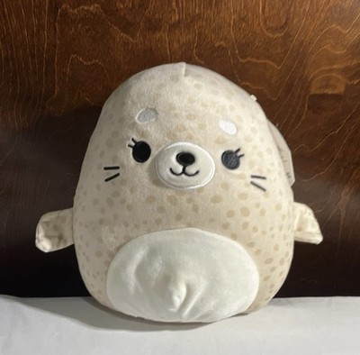 Squishmallows Lilou SealMedium Plush Toy Beige WhiteWashable 2020