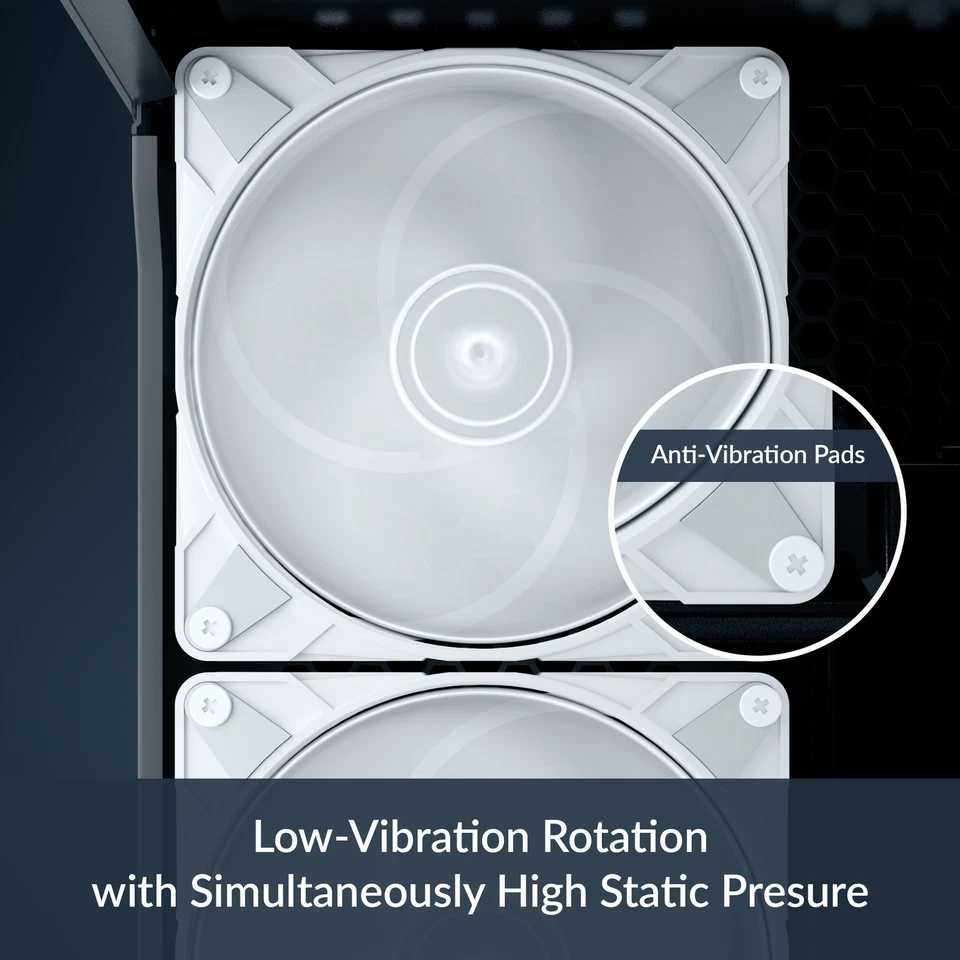 ARCTIC P14 MAX white High-Performance Case Fan 140 mm PWM 0db PC Quiet Cooler - Image 4 of 4