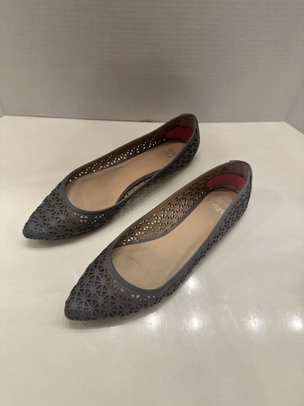 JOE'S Joes Jeans Womens Pixie Slip-On Flats Shoes Geometric Cut Out Sz 9