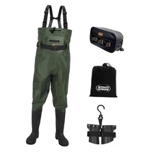 Fishing Waders Boots for Men/Women,Fishing Boot,2-Ply Nylon/PVC Waterproof 12