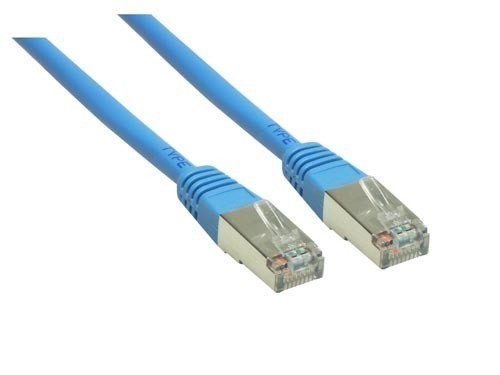 10x Câble patch RJ45 CAT6, 250MHz S-STP/PIMF, 3m *bleu*