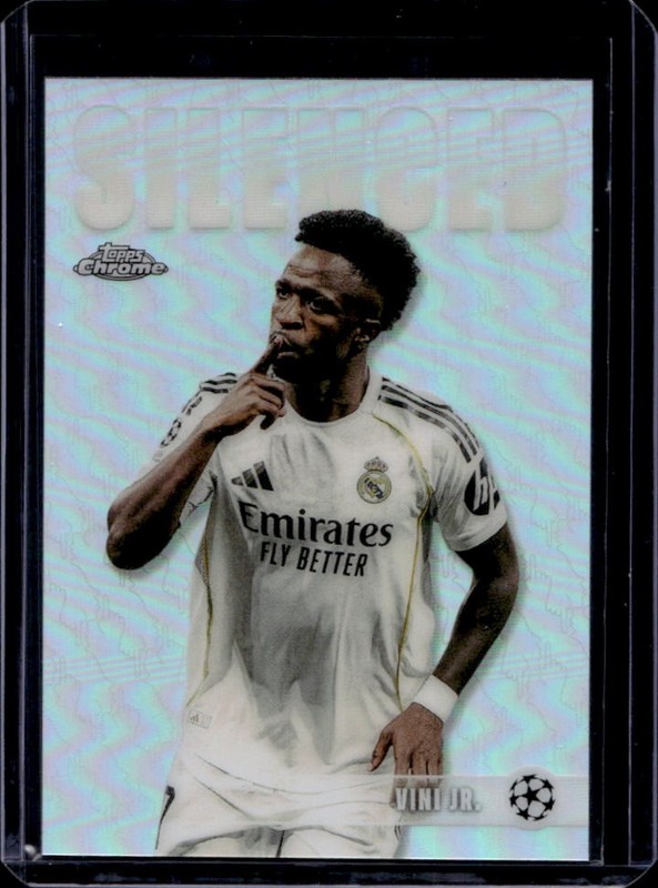 2025-26 Topps Chrome UEFA Vini Jr. Silenced #SHH-8 Real Madrid