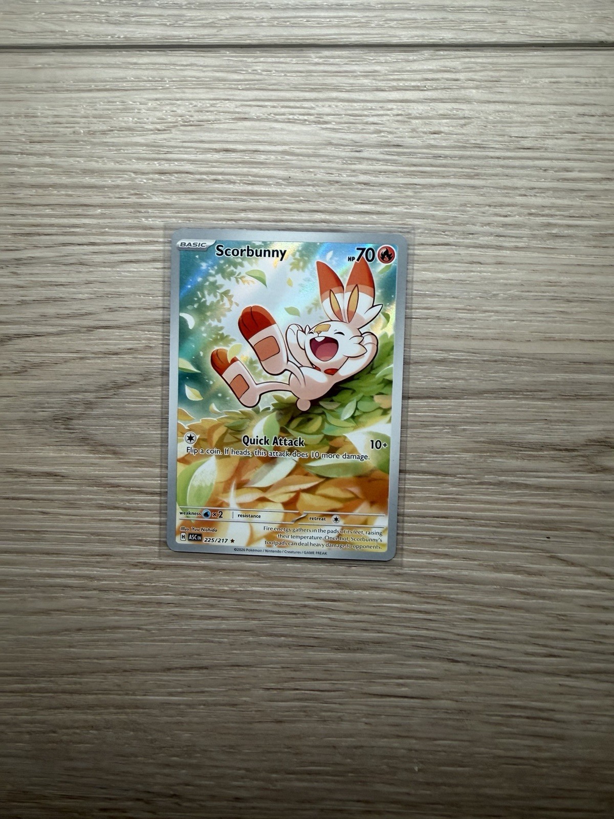 Scorbunny 225/217 : Illustration Rare - Ascended Heroes (ASC) / NM