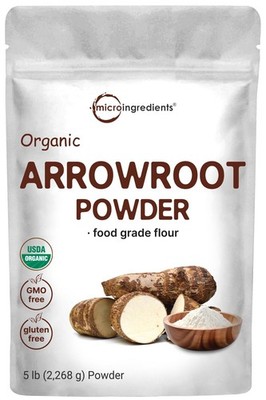 Organic Arrowroot Powder (Flour), 5lb (80oz) | Premium Source from Arrowroot ...