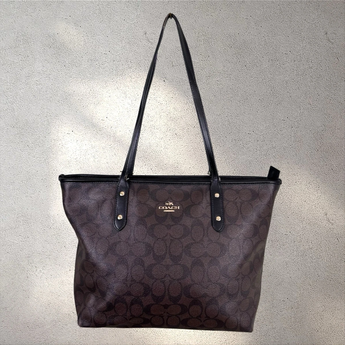 Coach Classic City Leather Exterior Tote Bags & Handbags for Women 