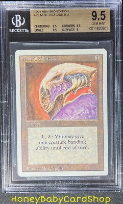 MTG 3rd Edition Revised 1994 Helm of Chatzuk BGS 9.5 GEM MINT Old ...